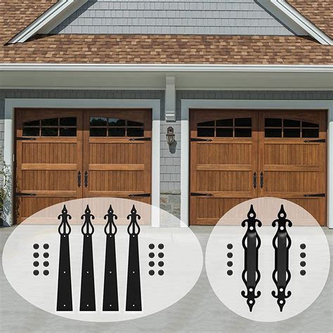 Snapklik.com : CCJH Garage Door Decorative Hardware Kit Solid Steel ...