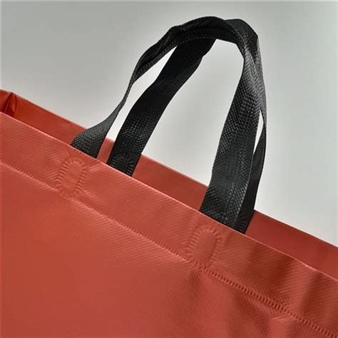 Bagsguru - Merry Christmas Premium Red Colour Metallic Non-woven Box Bag