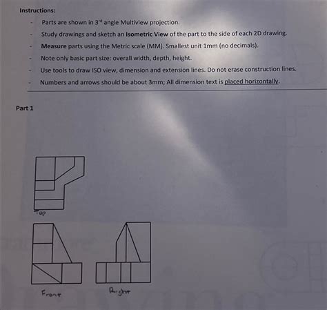 Image result for Multi View Drawing by Third Angle Projection