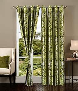 Buy Home Luxurious Set of 2 Multi-color New Premium Design Eyelet ...