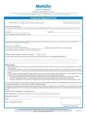 Pnb Metlife Look Form - Fill Online, Printable, Fillable, Blank | pdfFiller
