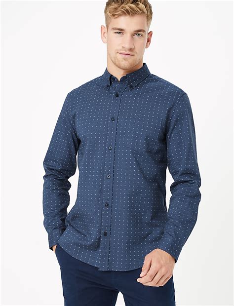 Buy Pure Cotton Regular Fit Oxford Shirt at Marks & Spencer
