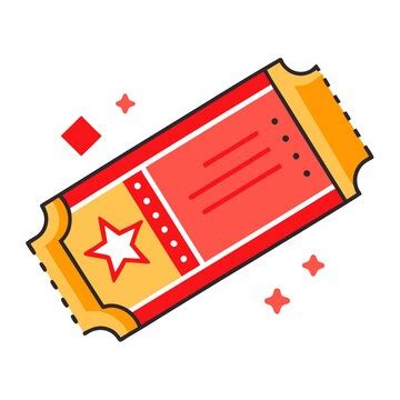 Red raffle ticket clipart vector art and illustration | Premium AI ...