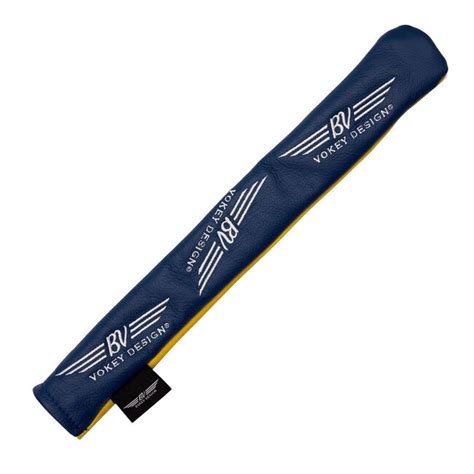 BV Wings Dual Sided Alignment Stick Cover - Navy/Yellow - Vokey