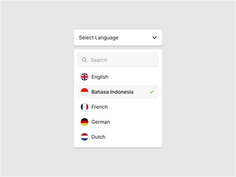 Image result for Select Language UI Design