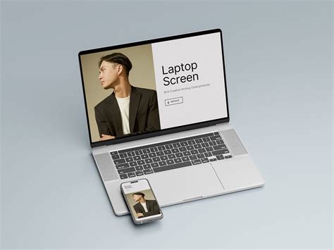 Collection Of 4 Iphone 6 And Macbook Mockup Psds