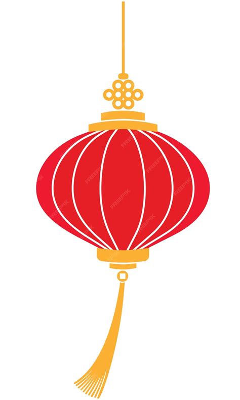Premium Vector | Ancient chinese lunar new year lantern digital clip ...
