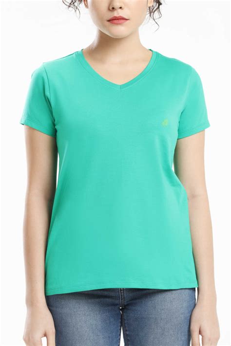Pima Cotton Women T Shirt - Green – sustainme.in