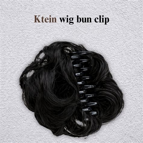 Ktein Wig Bun Clip with 8 Tooth Claw Natural Look Hair Bun Extension ...