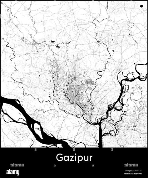 Gazipur city map hi-res stock photography and images - Alamy