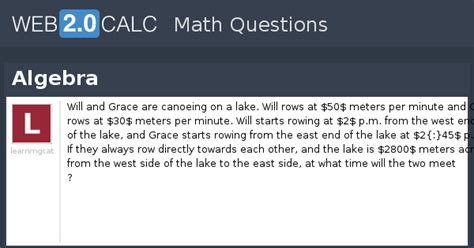 View question - Algebra