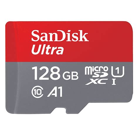 SanDisk Ultra microSDXC UHS-I Card, 128GB, 140MB/s R, 10 Y Warranty ...