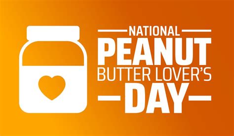 National Peanut Butter Lovers Day background banner or poster design ...