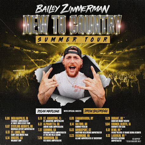 BAILEY ZIMMERMAN ANNOUNCES SUMMER 2025 U.S. HEADLINING DATES FOR HIS NEW TO COUNTRY TOUR ...
