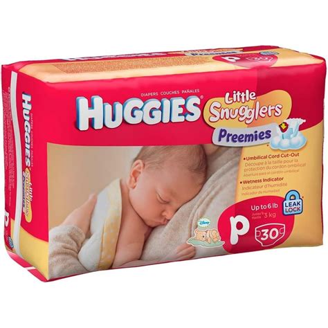 Huggies Diapers Little Snugglers Preemies Diapers Fits Up to 6 lbs Size ...