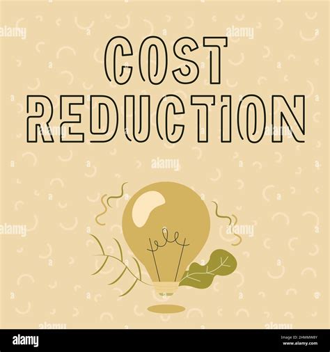 Writing displaying text Cost Reduction. Concept meaning process of ...