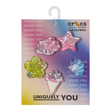 crocs Squish Glitter Icons 5 Pack MULTI （クロックス スクイッシュ グリッター アイコン 5 パック ...