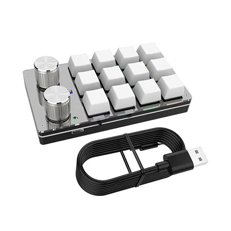 Amazon.in: Buy 12 Key Mini Mechanical Keyboard Programmable Keypad RGB ...