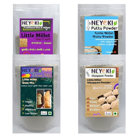 Little Millet/Samai + 4 in 1 Combo Puttu Powder + idiyappam Powder ...