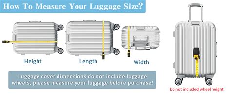 Buy Trolley Bag Cover Set of 3 – Suitcase Transparent Covers Size Large ...