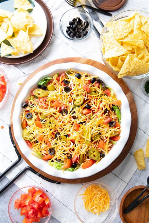 Easy Taco Dip Recipe - Beaming Baker