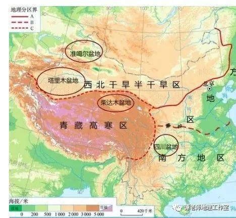中国高原盆地分布图