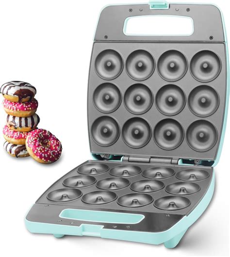 Amazon.com: Mini Donut Maker, 16 Holes Small Doughnuts Maker Machine ...