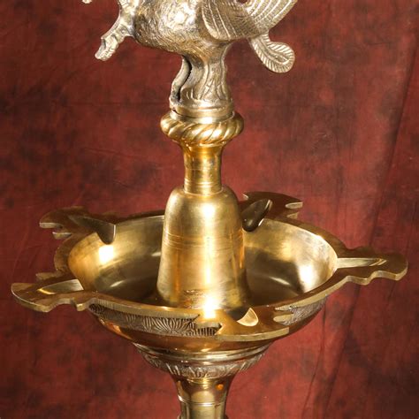 Brass Peacock Mahabharat Lamp (65 Inch) – Vedansh Craft