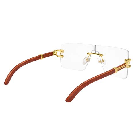 Niger | Brown Transparent Rimless Wayfarer Sunglass – ZAADRAN
