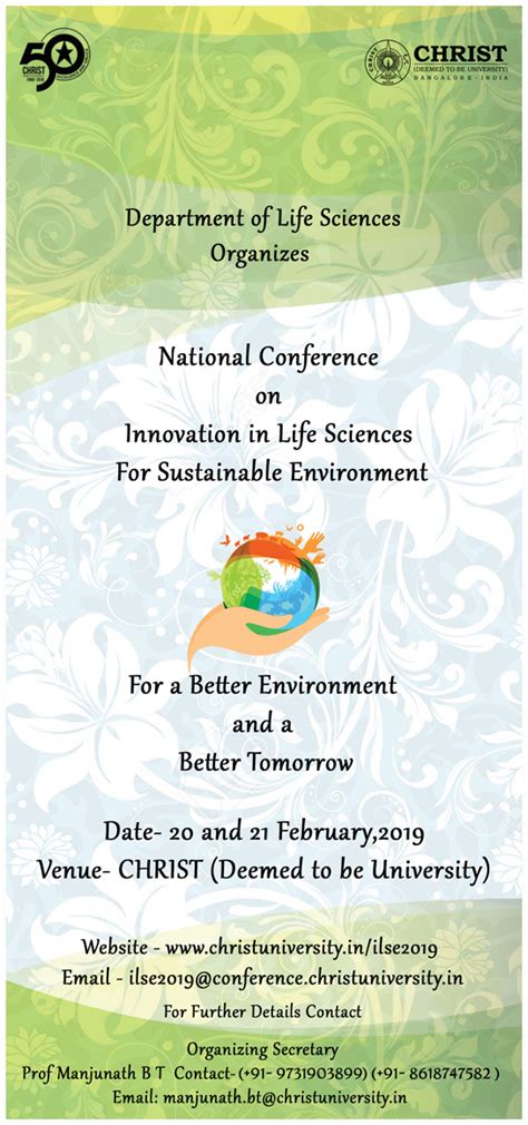 National Conference on Innovation in Life Sciences for Sustainable ...