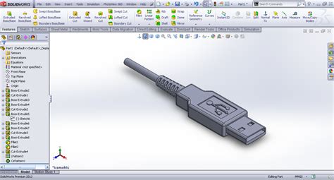 SolidWorks USB Tutorial 的图像结果