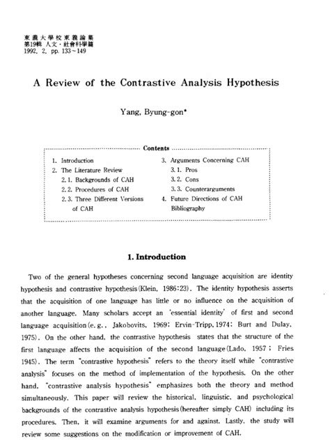 Image result for Contrastive Analysis Hypothesis Second Language