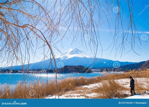 Tourist Fuji Mountain Kawaguchiko Lake Background Natural Living Center ...