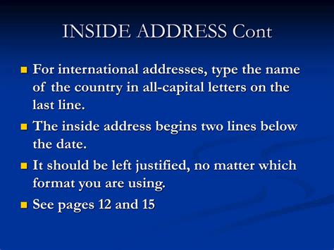 Image result for Inside Address Example