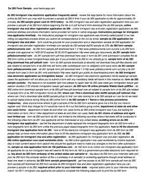 Image result for DS-260 Form Sample PDF