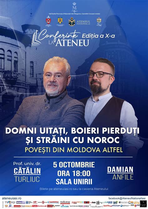 Conferințe la Ateneu | Damian Anfile și Cătălin Turliuc, Sala Unirii ...