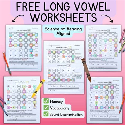 Free Long Vowel Worksheets - 5 Printables - Literacy Learn - Worksheets ...