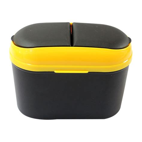 ESULOMP Car Trash Can with Lid, Mini Auto Dustbin Garbage Organizer, Automotive Garbage ...