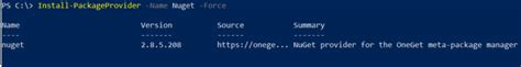 Install NuGet PowerShell 的图像结果