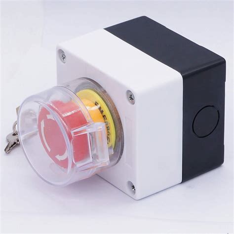 Taiss 22mm Emergency Stop Switch Box with Key Lock, India | Ubuy
