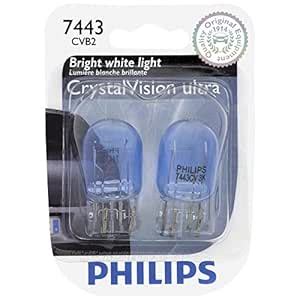 Philips 7443 CrystalVision ultra Miniature Bulb, 2 Pack : Amazon.in ...