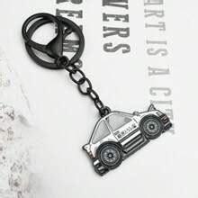 1pc Black AE86 Car Keychain, Retro Japanese Anime Metal Mini Car Model ...