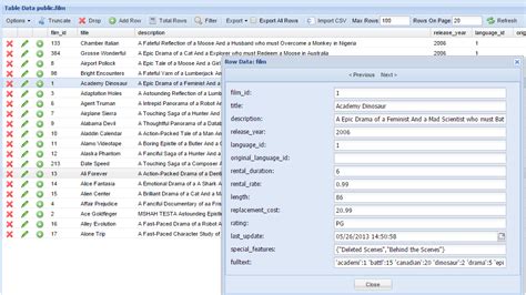 PostgreSQL Client 的图像结果