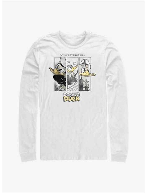 Disney100 Donald Duck What's The Big Idea Long-Sleeve T-Shirt - WHITE ...