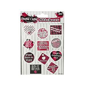 JT Scrapbooking Assorted Stupid Cupid Stickers (25 Pack) : Amazon.in ...