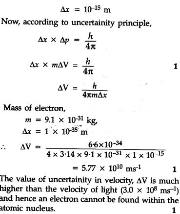 On the basis of Heisenberg uncertainty principle, show that electrons ...