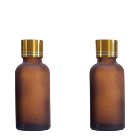 Devinez Multipurpose Refillable Amber Frosted Round Glass Bottle, 30 m ...