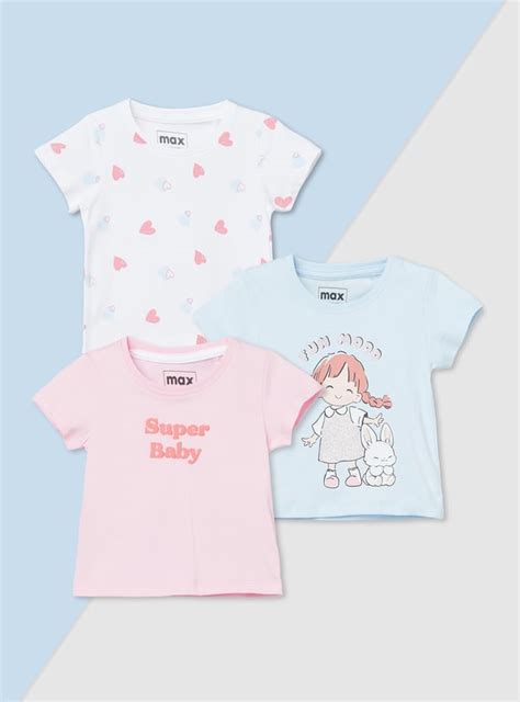Buy Girls Printed T-shirt - Pack of 3 Online at just Rs. 399.0 ...