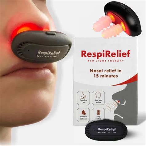 Red Light Therapy For Nose Respirelief Red Light Nasal Therapy ...