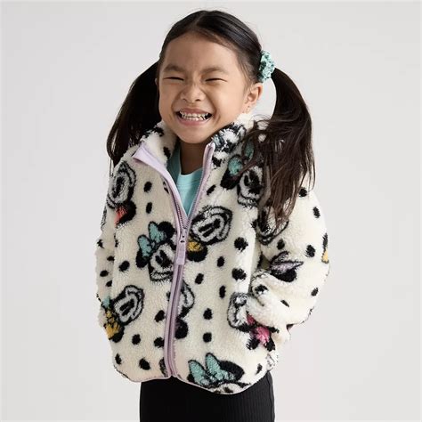 Disney's Minnie Mouse Toddler Girl Printed Sherpa Fleece Jacket by ...